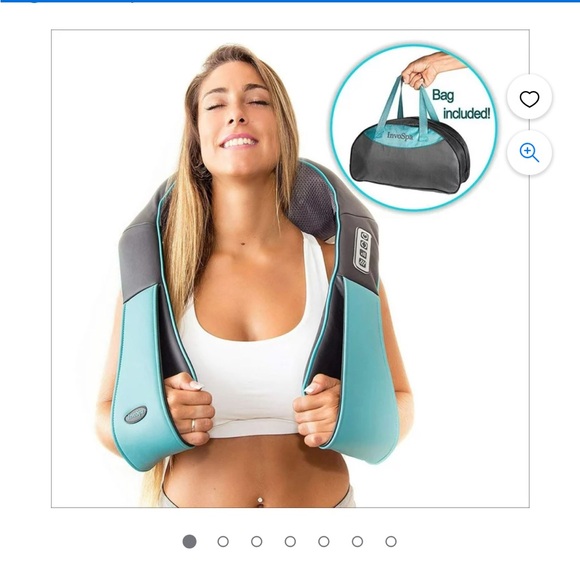 Invo Other - InvoSpa Shiatsu Back, Shoulder & Neck Massager with Heat. Case included!